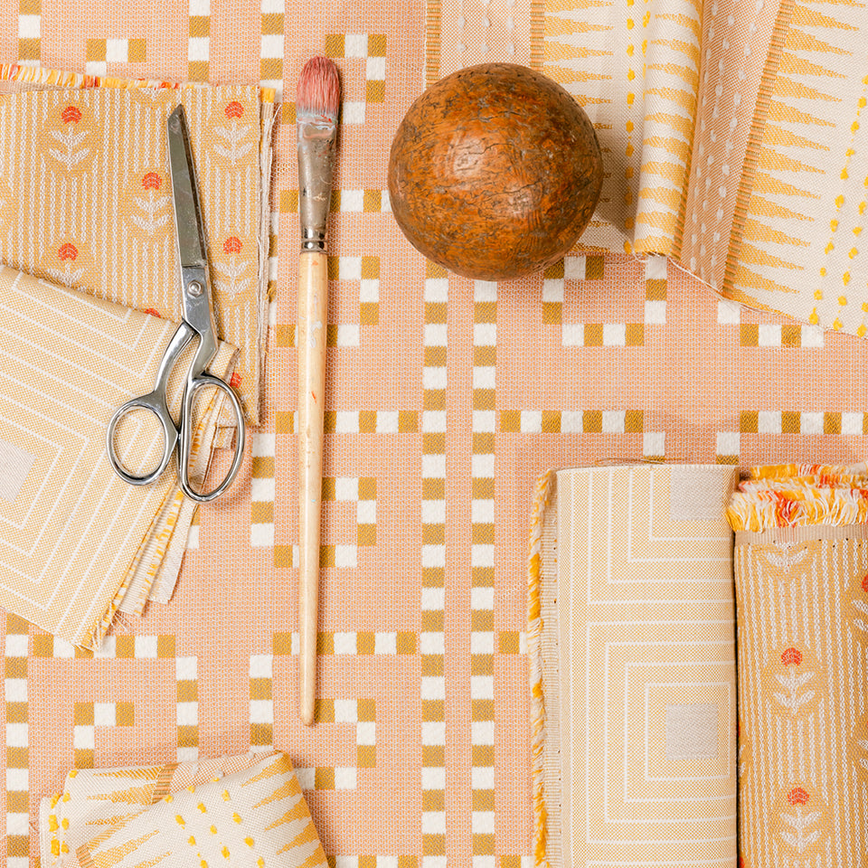 Backgammon Fabric | Honey