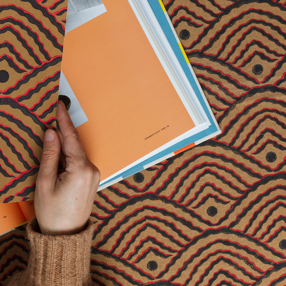 Valley Dot Fabric Swatch | Russet