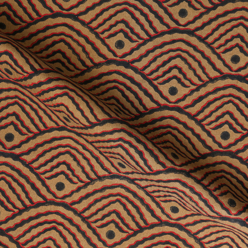 Valley Dot Fabric Swatch | Russet