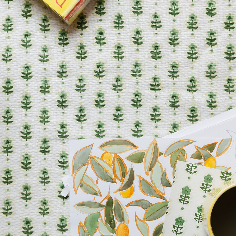 Periwinkle Fabric | Grass