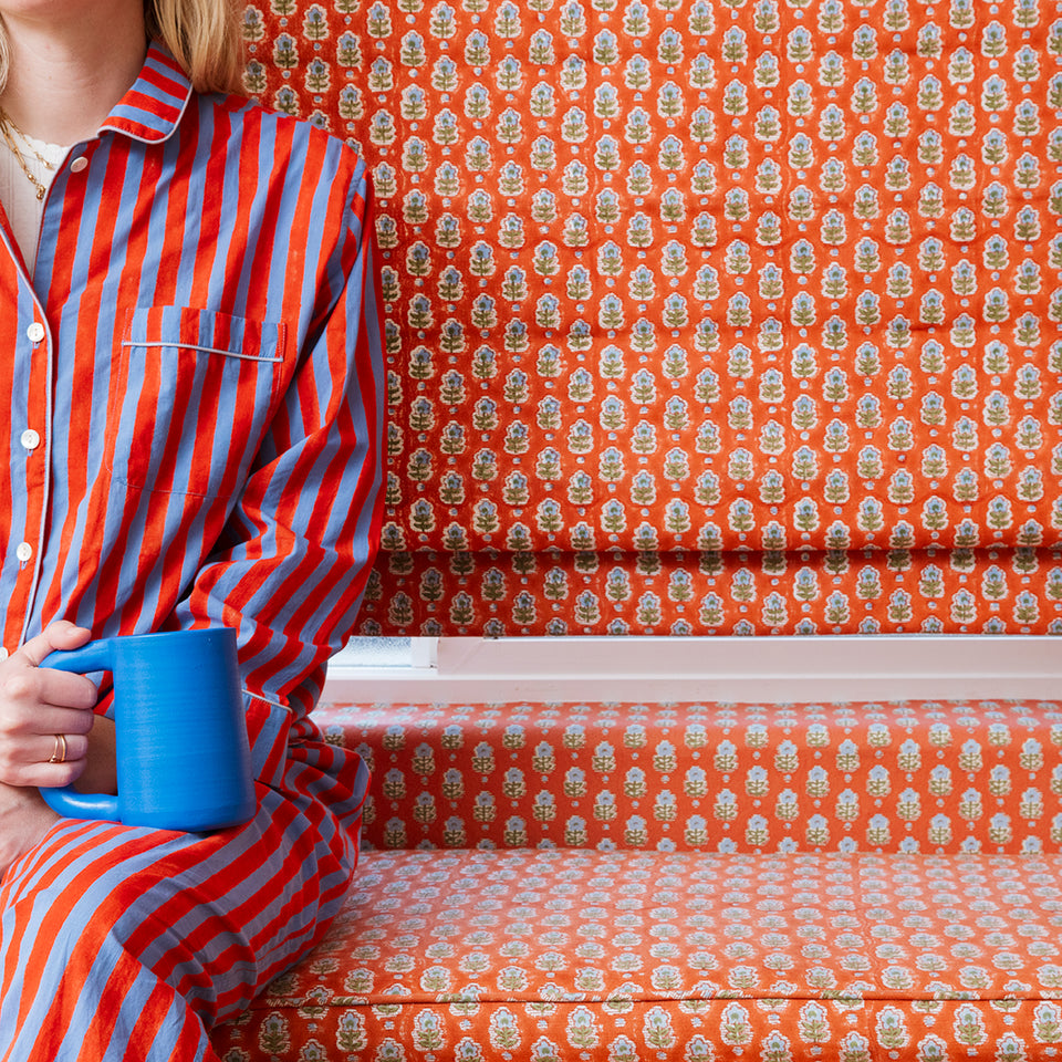 Periwinkle Fabric | Red Clay
