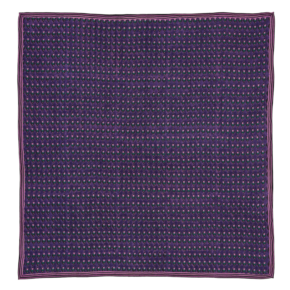 Purple Tulips Square Scarf