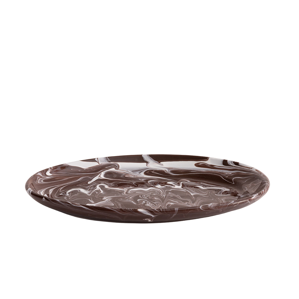 CNF Marbled Oval Dish 14"