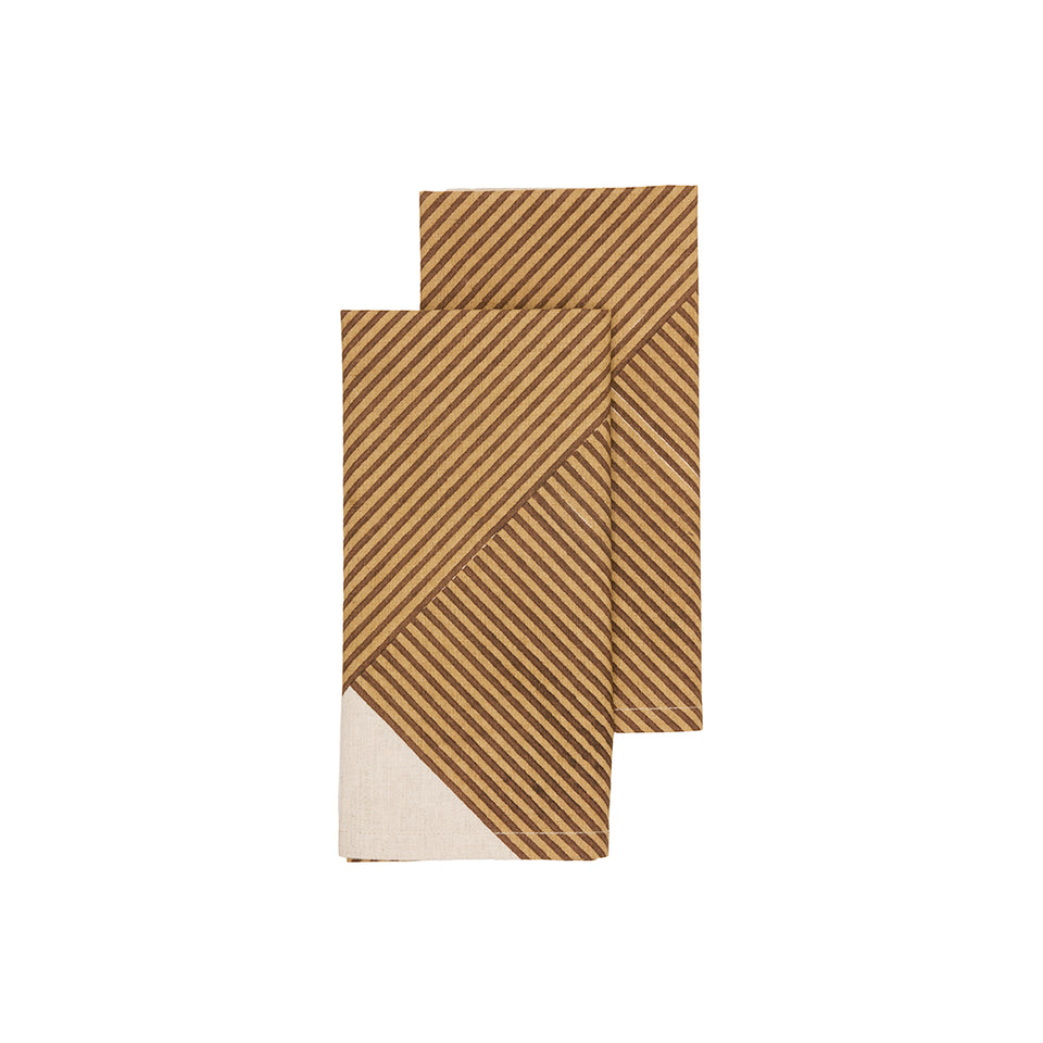 Nutmeg Crosshatch Napkin