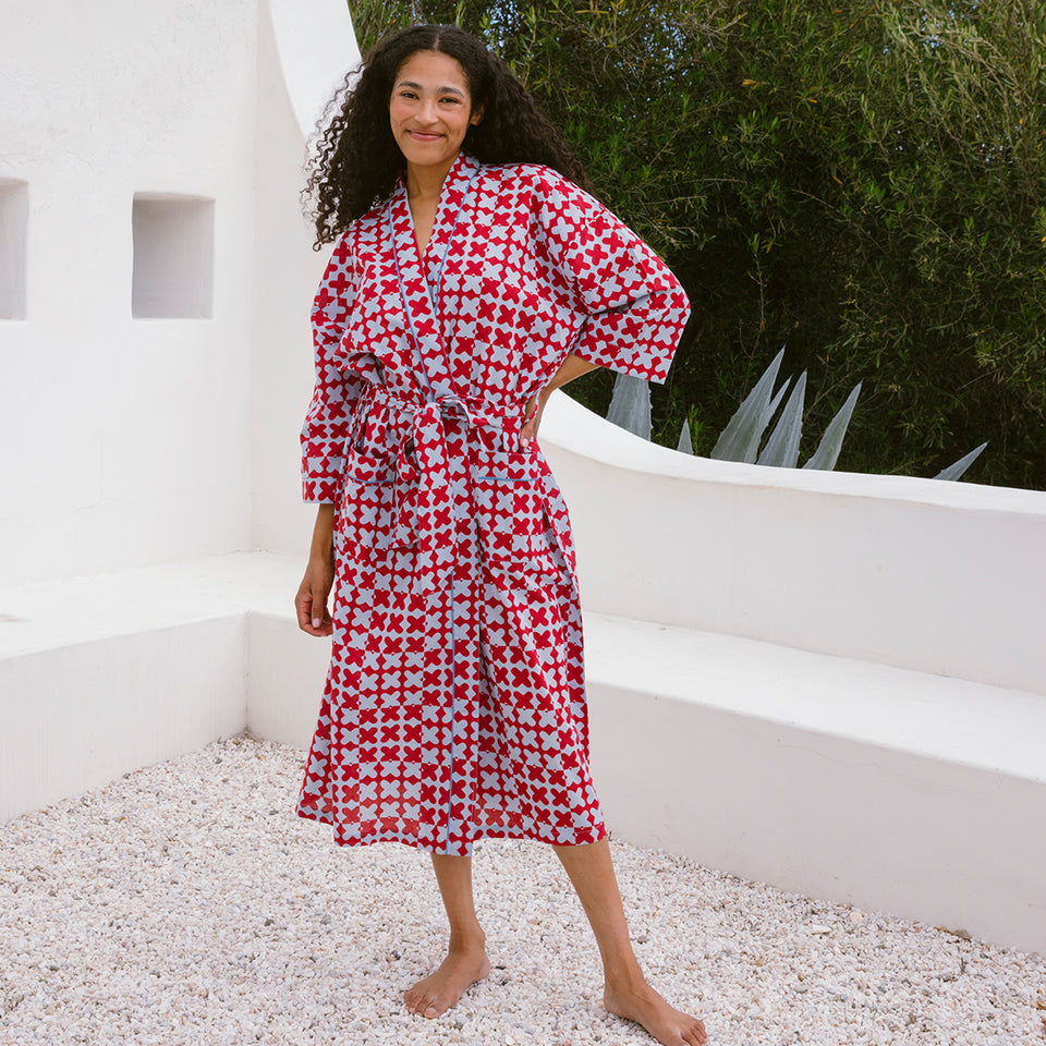 Cross-Hatch Robe