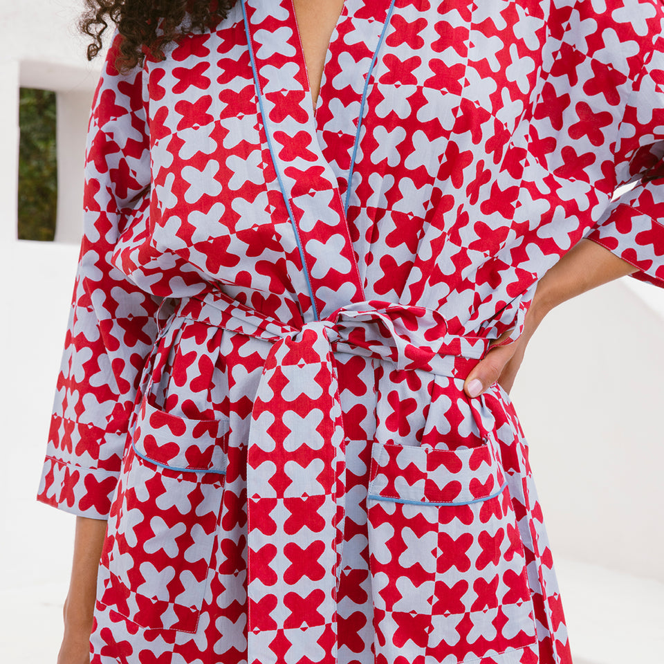 Cross-Hatch Robe