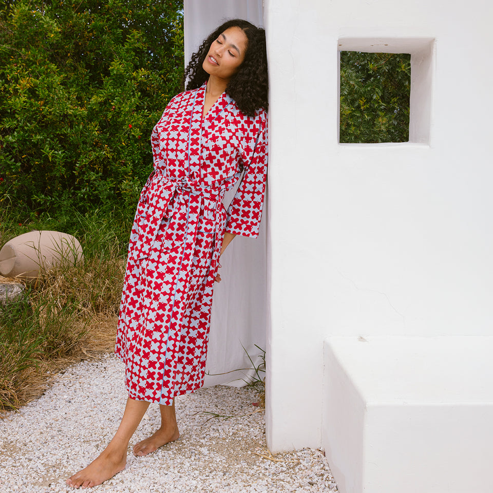 Cross-Hatch Robe
