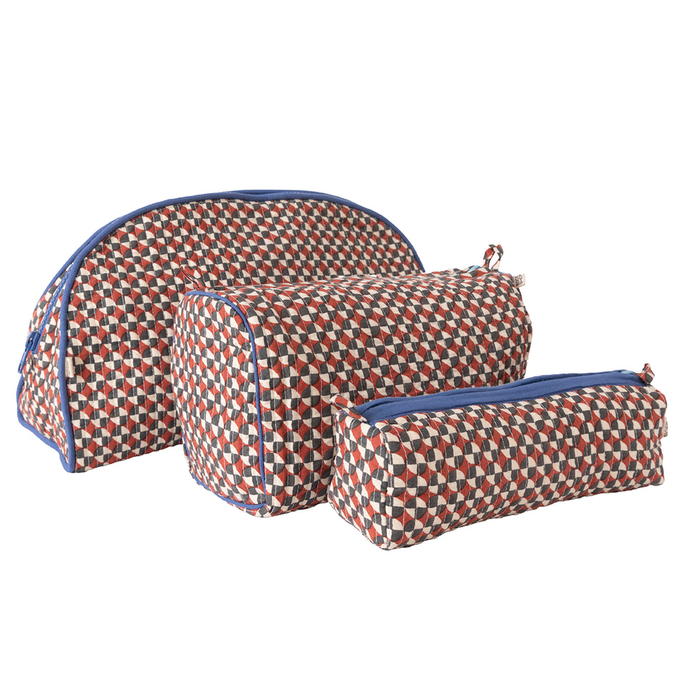 Medallion Travel Pouch | Crimson