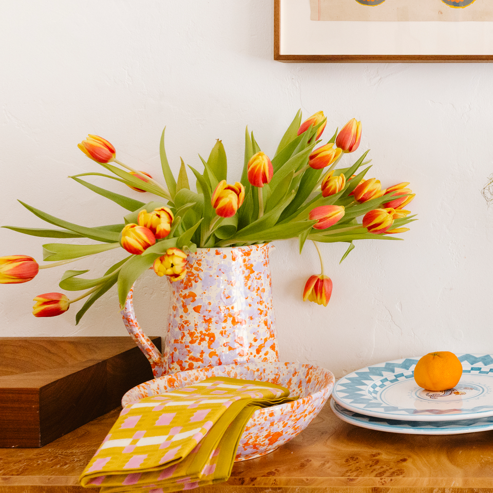 CNF Splatterware Pitcher