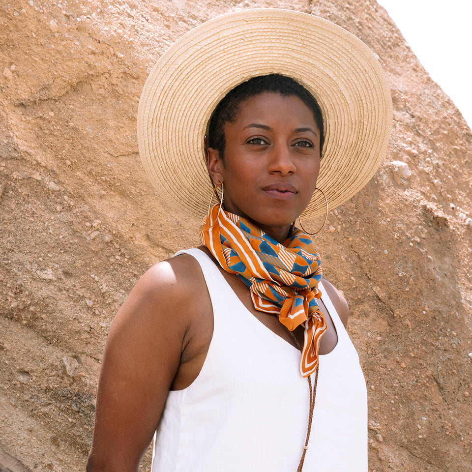 Dolomite Silk Scarf | Copper