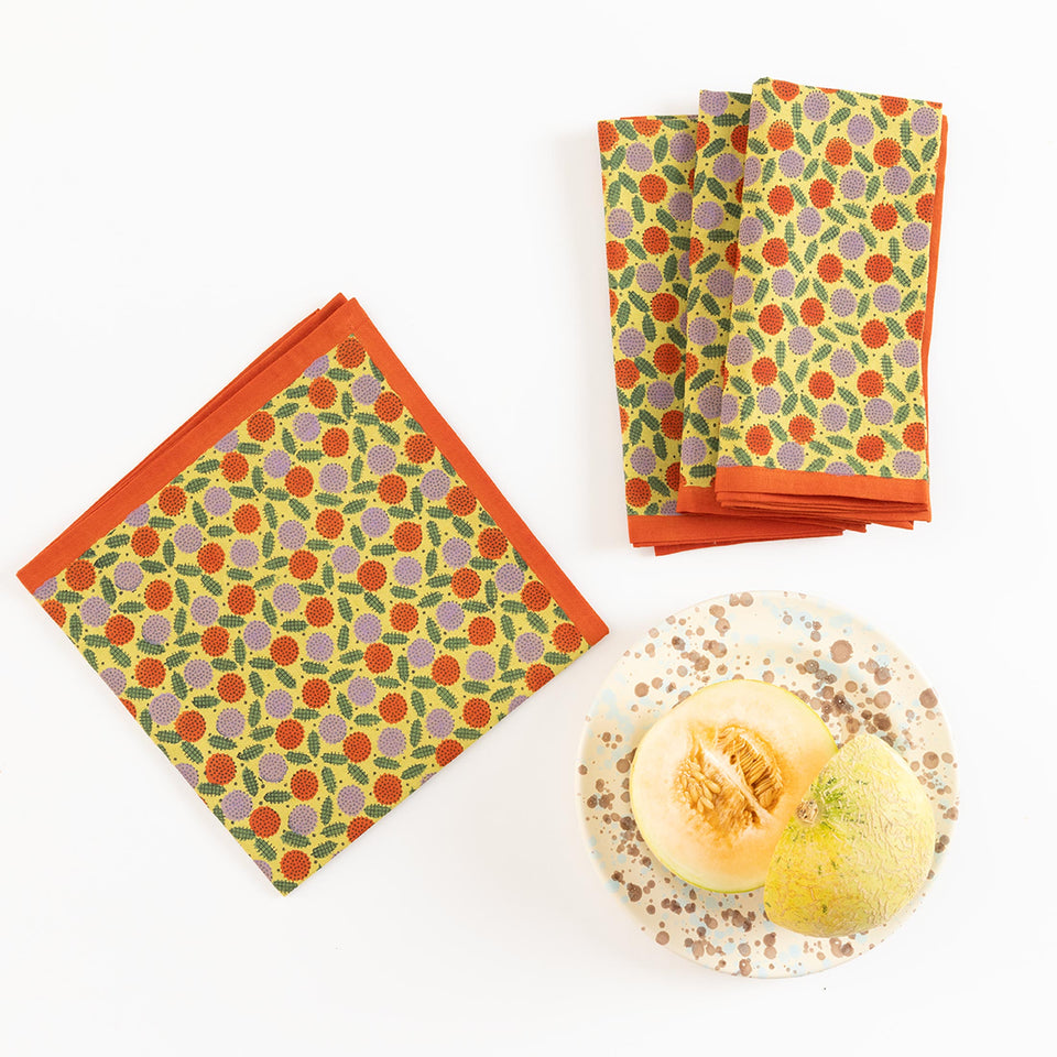 Tree of Life Napkin | Chartreuse