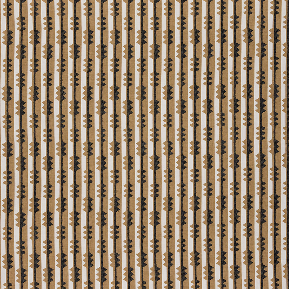 Spindle Stripe Fabric | Charcoal