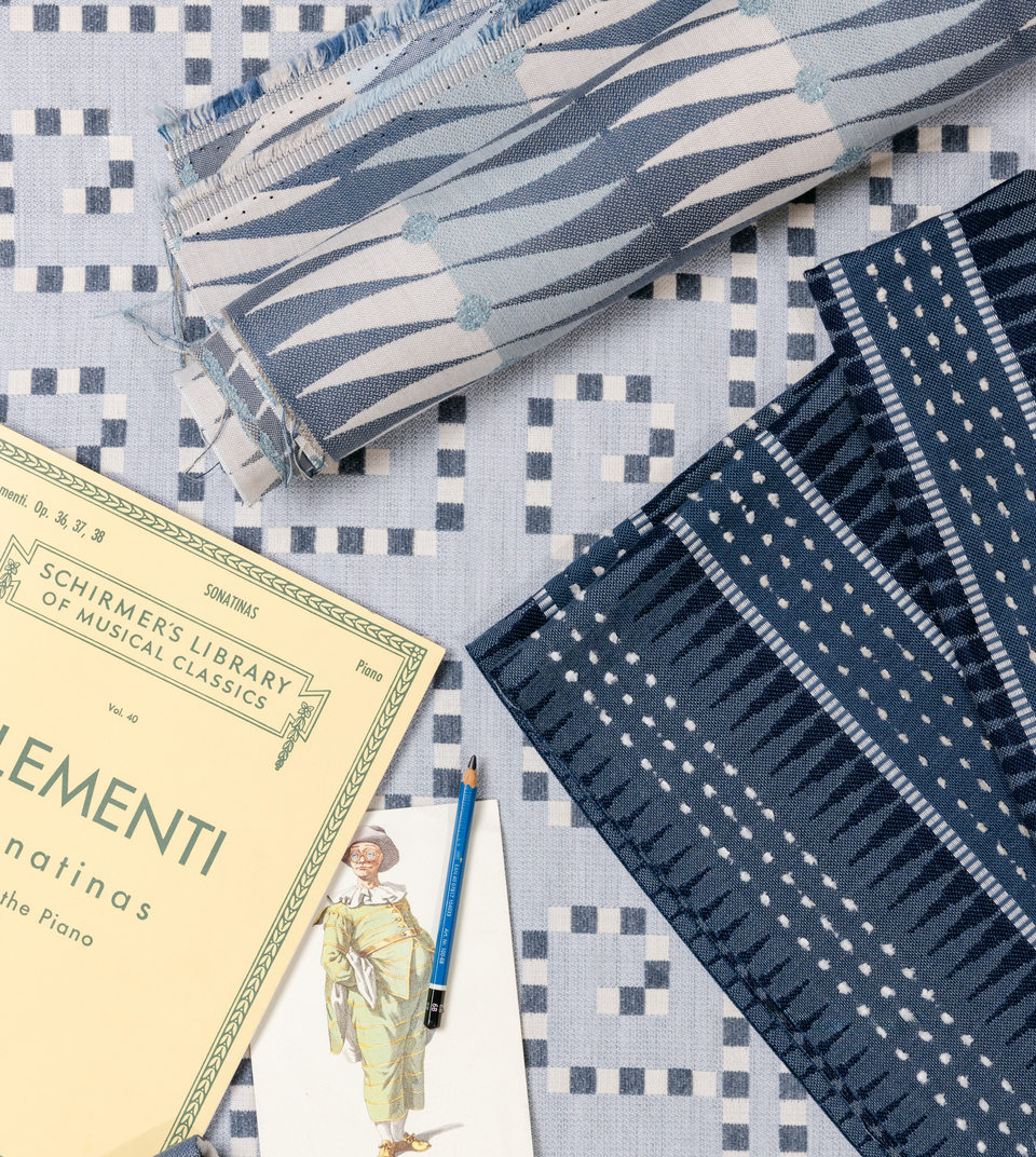 Backgammon Fabric | Slate