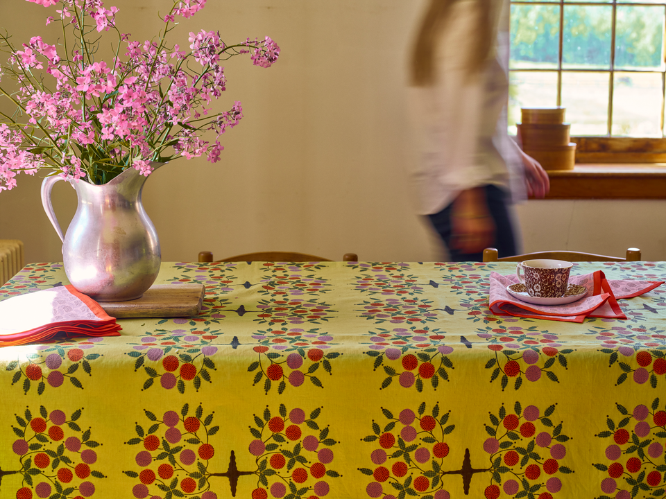 Tree of Life Tablecloth | Chartreuse