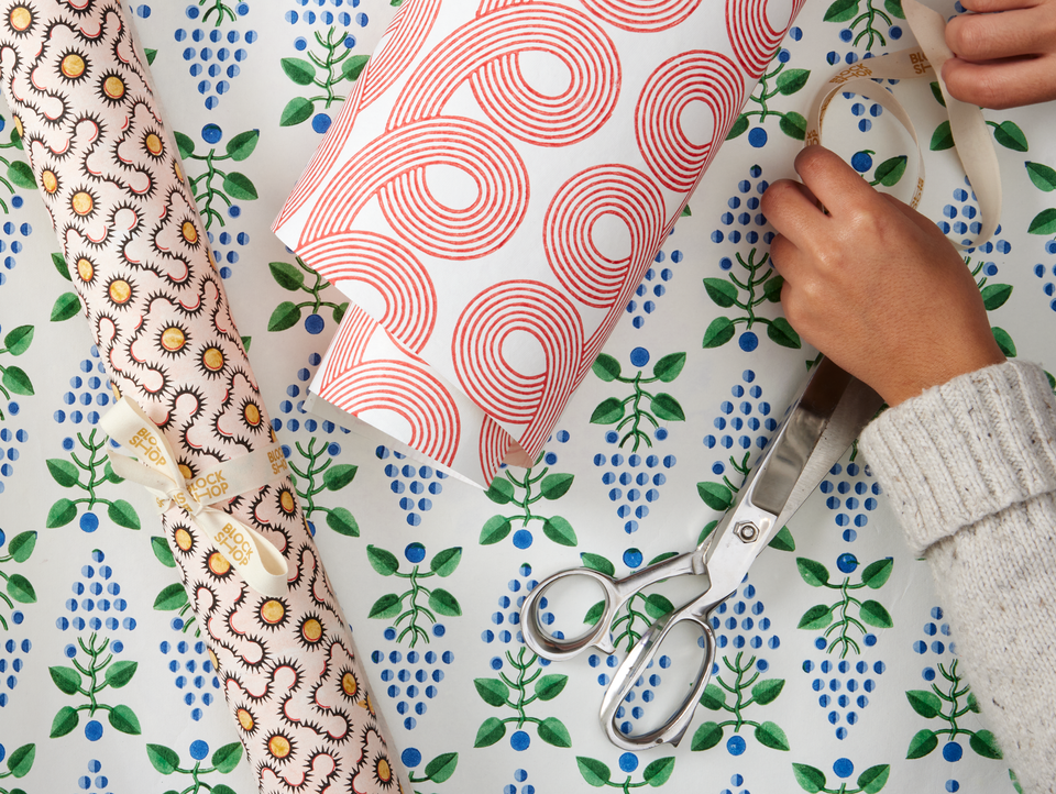 Sundial Wrapping Paper | Burgundy