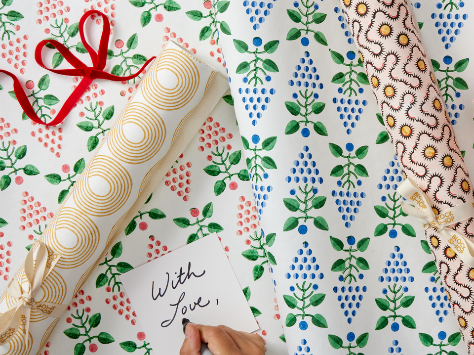 Sundial Wrapping Paper | Burgundy