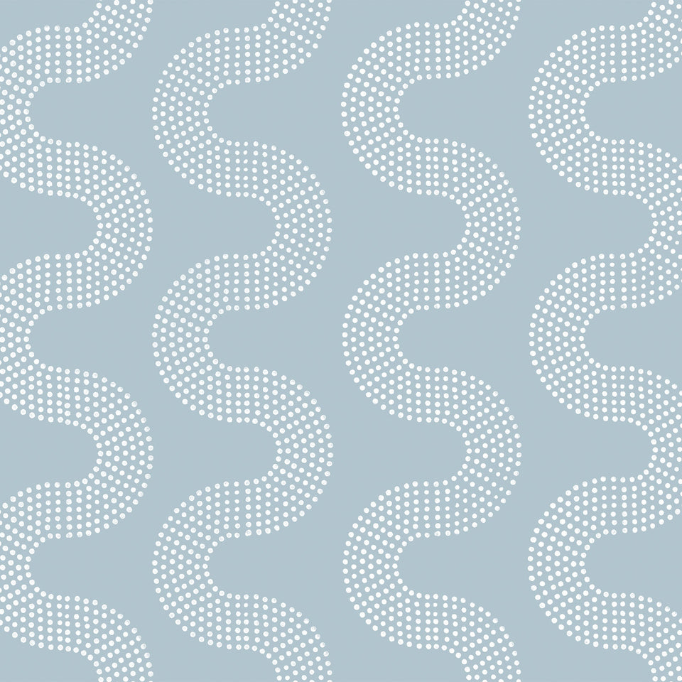 Squiggle Dot Wallpaper Sample | Fog