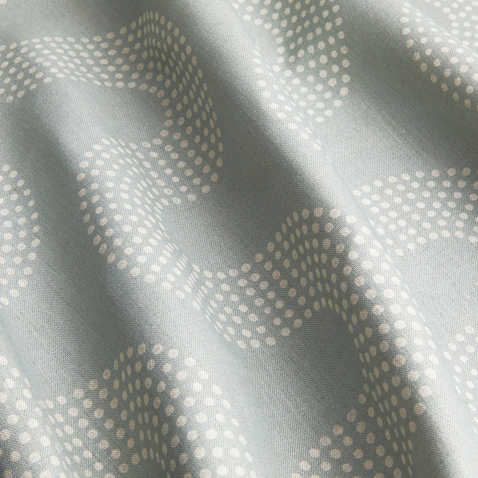 Squiggle Dot Fabric Swatch | Fog