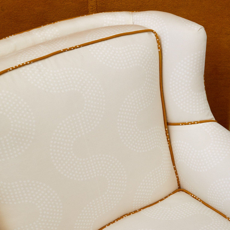 Squiggle Dot Fabric Swatch | Oat